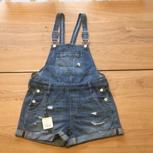 Blank NYC denim overalls shorts